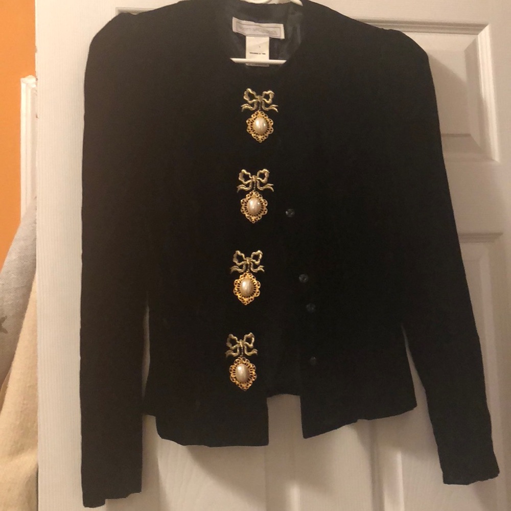 Vintage velvet Victorian style jacket
